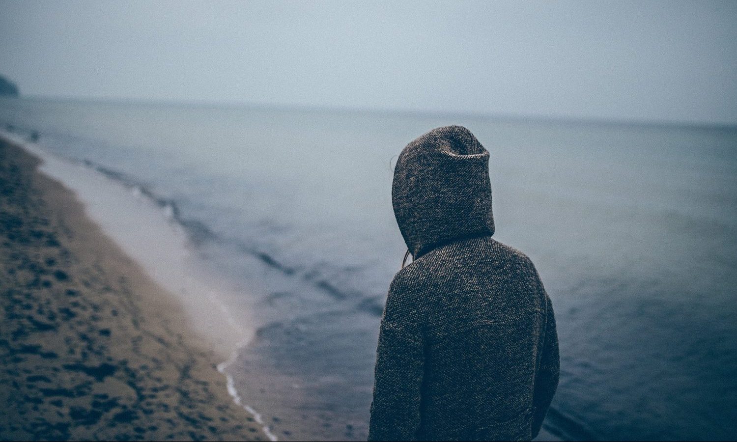 Man at seaside