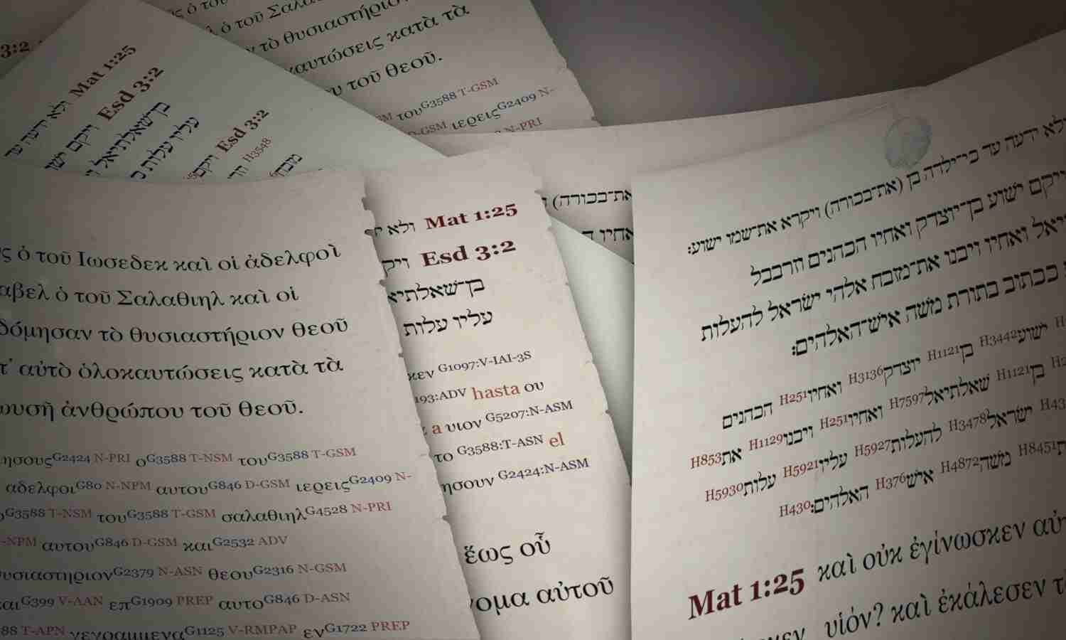 In which language was the Bible first written